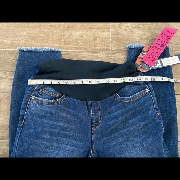 Indigo Poppy gray ankle skinny Maternity jeans - Picture 14 of 16